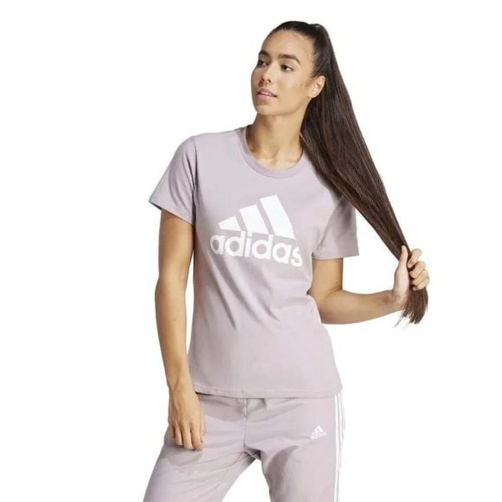 Adidas Women’s Logo T-Shirt XS Lavender Purple Short Sleeve